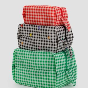 3D Zip Set Gingham