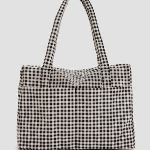 Cloud Carry-on Black & White Gingham