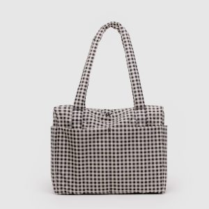 Small Cloud Carry-On Black & White Gingham