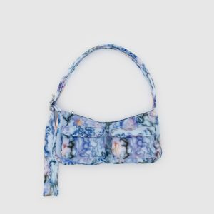 Cargo Shoulder Bag Blue Thorns