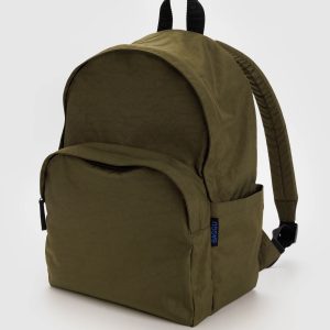 Large Nylon Backpack Seaweed