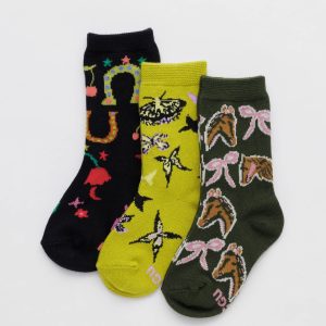 Kids Crew Sock Set of 3