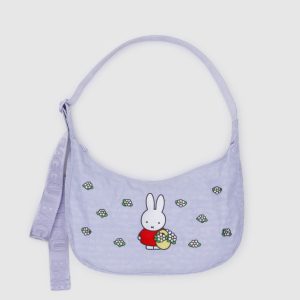Medium Nylon Crescent Bag Embroidered Miffy