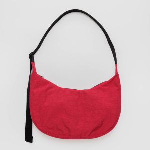 Medium Nylon Crescent Bag Candy Apple 37.5"