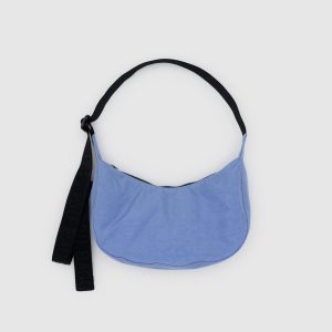 Small Nylon Crescent Bag Cornflower