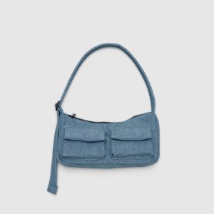 Cargo Shoulder Bag Digital Denim