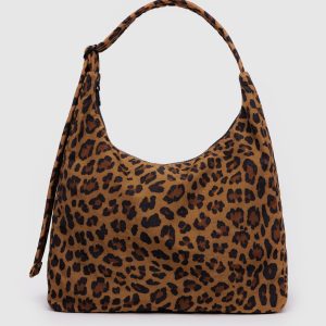 Nylon Shoulder Bag Leopard