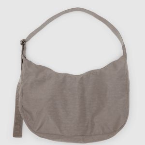 Large Nylon Crescent Bag Dove