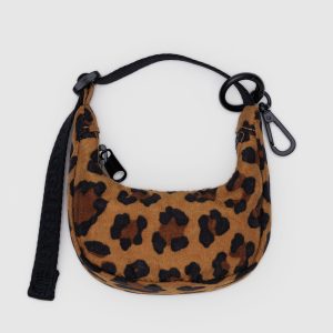 Crescent Bag Charm Leopard