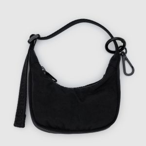 Crescent Bag Charm Black