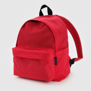 Medium Nylon Backpack Candy Apple