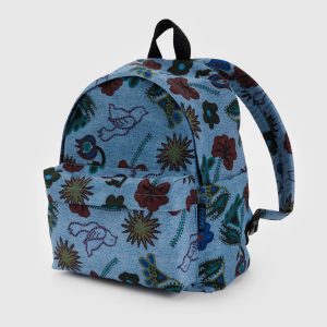 Medium Nylon Backpack Digital Denim Birds