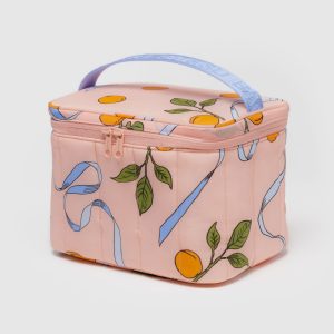 Puffy Lunch Bag Apricots & Ribbons