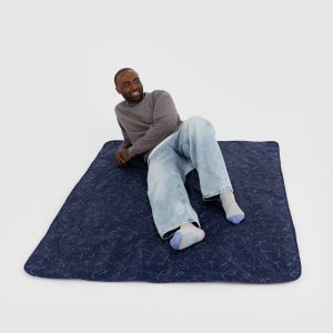 Puffy Picnic Blanket Constellation Midnight