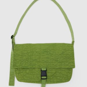 Nylon Messenger Bag Green Juice