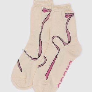 Crew Sock Pink Bow