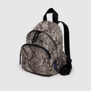 Mini Nylon Backpack Snakeskin