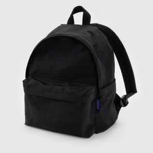 Medium Nylon Backpack Black