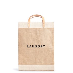 Market Bag in Natural with LAUNDRY