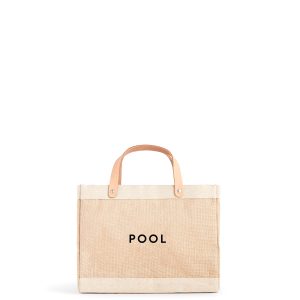 Petite Market Bag in Natural with POOL