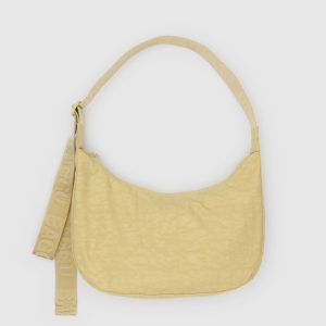 Medium Nylon Crescent Bag Butter