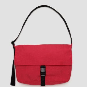 Nylon Messenger Bag Candy Apple