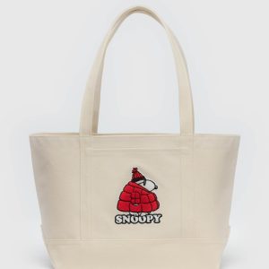 Medium Heavyweight Canvas Tote Snoopy