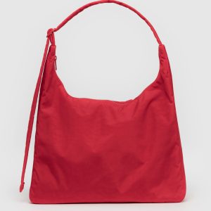 Nylon Shoulder Bag Candy Apple Red