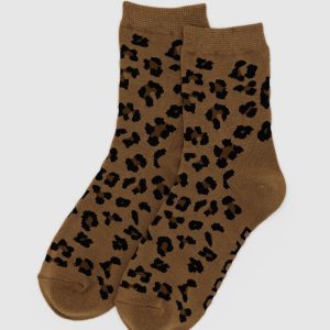 Crew Sock Dark Leopard