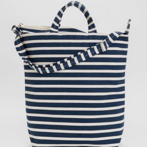 Zip Duck Bag Navy Stripe