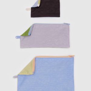 Flat Pouch Set Pastels Colorblock