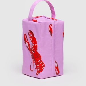 Dopp Kit Pink Lobster