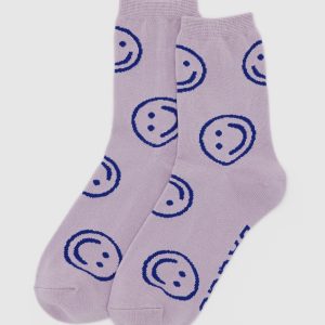 Crew Sock Dusty Pink Happy