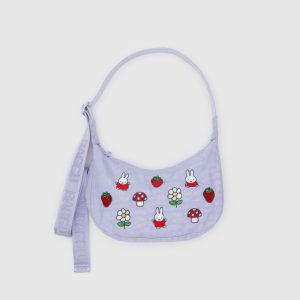 Small Nylon Crescent Bag Embroidered Miffy