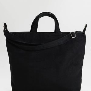 Horizontal Zip Duck Bag Black